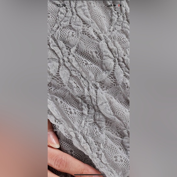 Pull&Bear Mini Sexy Gray Lace Dress - Picture 5 of 7